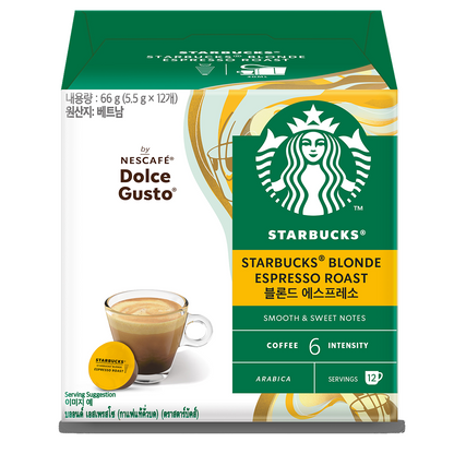 Starbucks Dolce Gusto Espresso Blonde Espresso Roast
