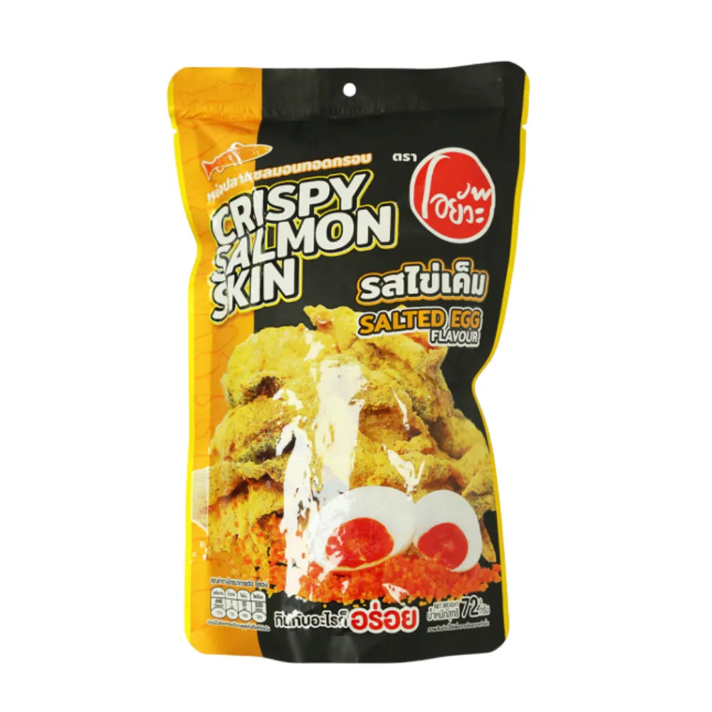 O-YUA Crispy Salmon Skin Salted Egg Flavor 72g
