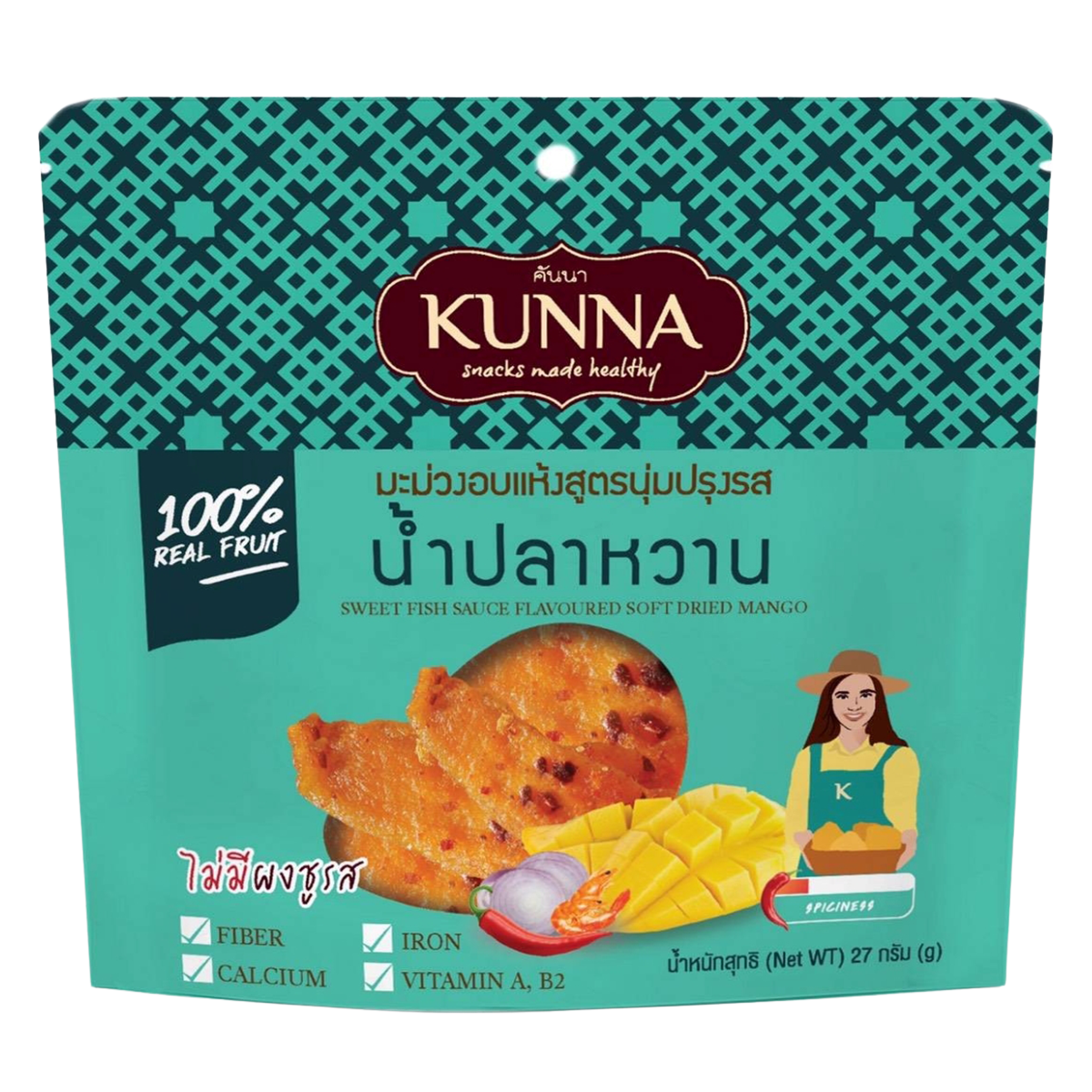 Kunna Golden Soft-Dried Mango Sweet Fish Sauce