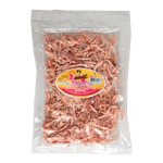 Khunmaeju shredded squid snack in clear packaging, showing dried, shredded squid pieces perfect for savory confectionery.