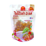 Chada Radish Salad Dice Type Ratchaburi, 70-year legend, no MSG, dry grocery product showing diced radish pieces in packaging.
