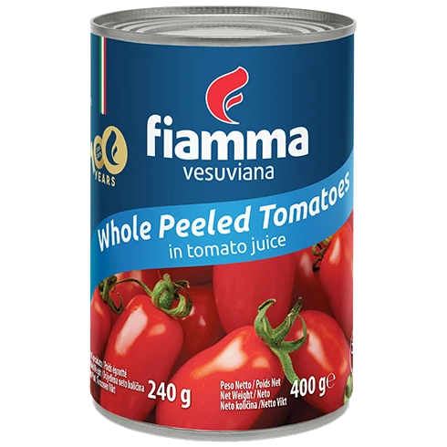 Fiamma Vesuviana Whole Peeled Tomatoes in Tomato Juice