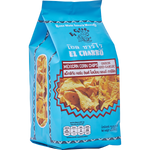 El Charro Mexican Corn Chips Onion & Garlic, savory confectionery snack with crispy corn chips flavored with onion and garlic.