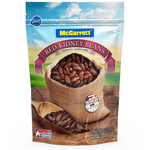 Cooked McGarrett Red Kidney Beans in a bowl, showcasing their deep red color and smooth texture.