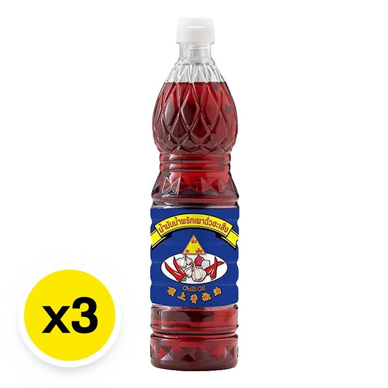 Chua HAH Seng Chili Paste Oil 720ml x3