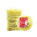 Duckie Yifu noodles, large round dry grocery product, soft and chewy imported from Duckie brand, ready for cooking.