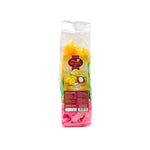 Assorted Sriwanna Fruits Toffee in 250g package, colorful confectionery snacks with fruit flavors and glossy toffee coating.