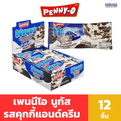 Pennyo Nugus Chocolate Cookie & Cream And Strawberry Flavor x12