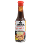 Kikkoman Tasty Tonkatsu Sauce bottle with label, showcasing rich, dark sauce for Japanese-style pork cutlets.