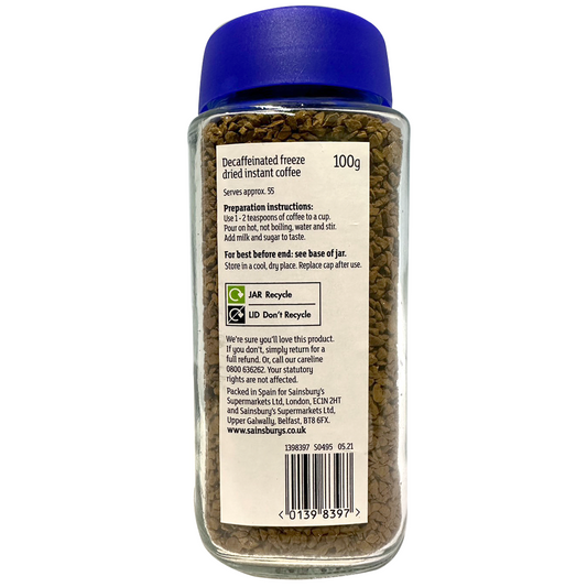 Sainsbury's Gold Roast Decaf Instant Coffee