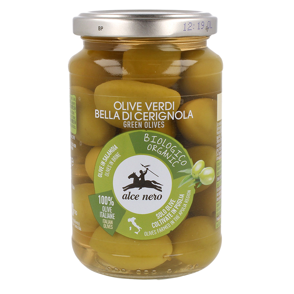 Alce Nero Organic Green Olives In Brine