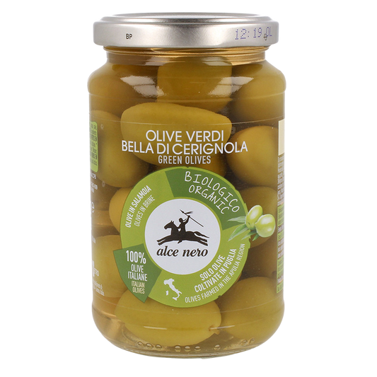 Alce Nero Organic Green Olives In Brine
