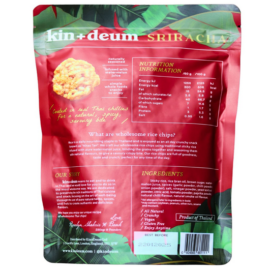 Kin Deum Wholesome Rice Chips Sriracha