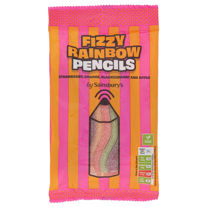 Sainsbury's Fizzy Rainbow Pencil Sweets