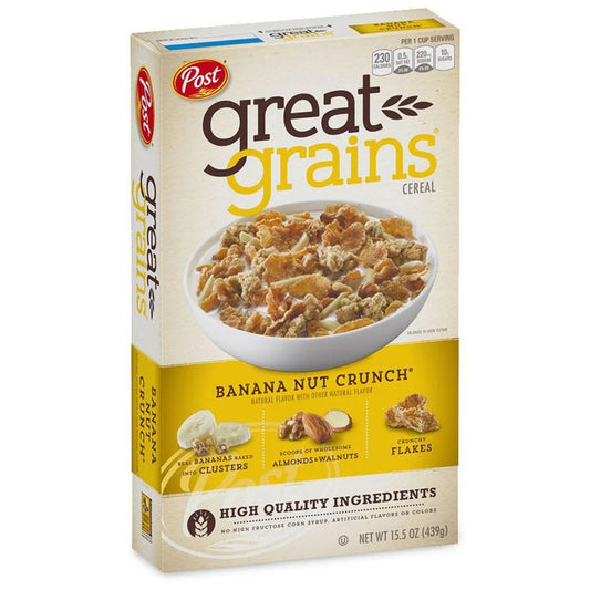 Post Great Grains Banana Nut Crunch 439g