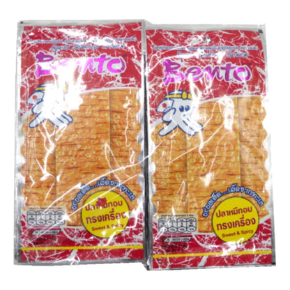 Bento Squid Seafood Snack Sweet & Spicy 4g x24