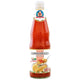 Jar of DEKSOMBOON Mild Spicy Chili Sauce 800g with red chili peppers and sauce drizzled on a spoon, ready for dipping or cooking.