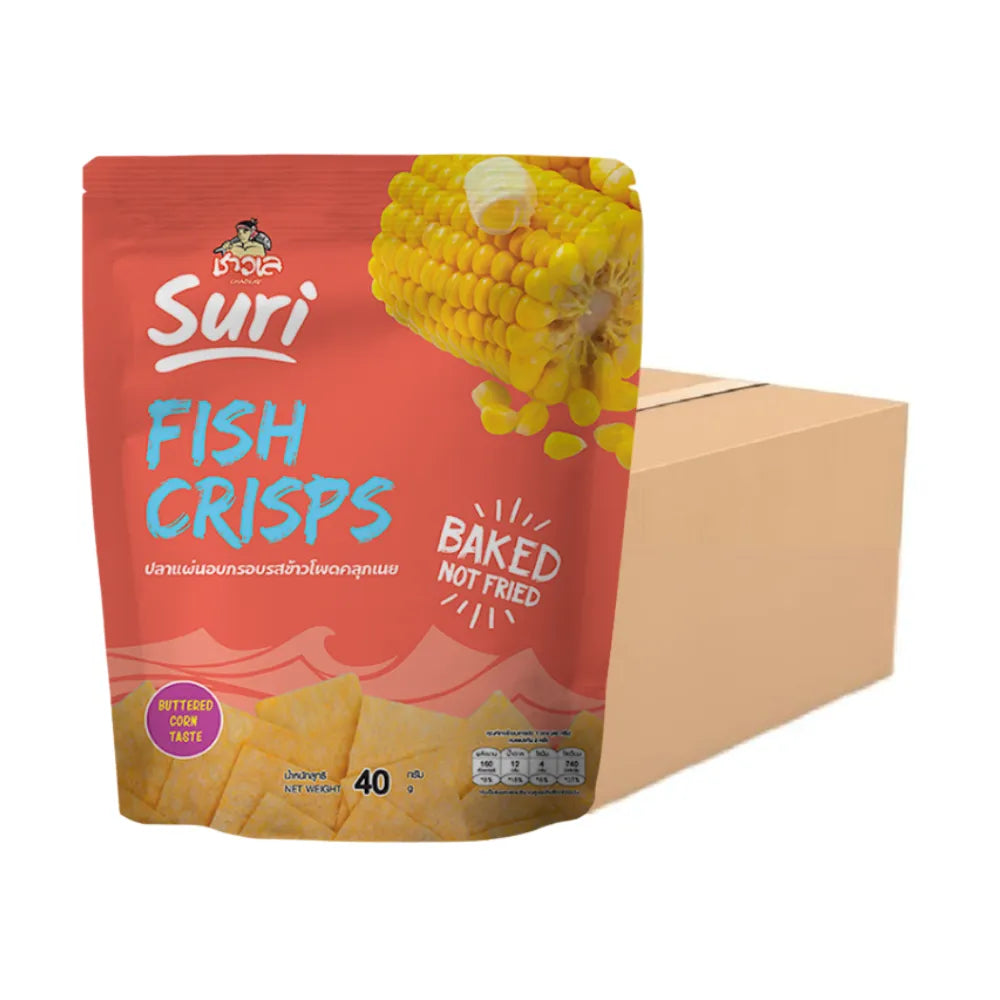 CHAOLAY Fish Crisps (buttered Corn) 40g x12