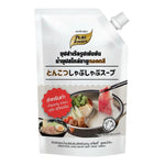Pure Foods Tonkotsu Soup dry grocery pack, 1kg, featuring rich Japanese pork bone flavor in a resealable bag