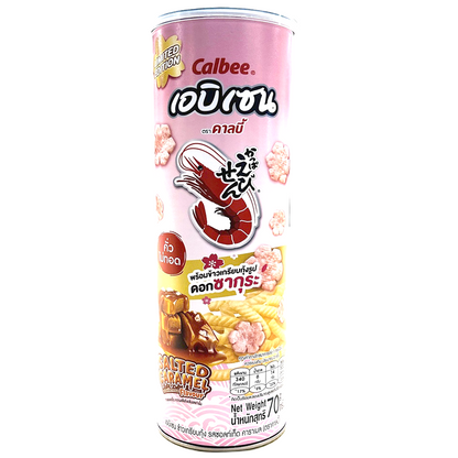 Calbee Ebisen Prawn Crackers Salted Caramel
