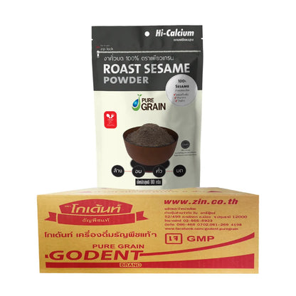 PURE GRAIN 100% Ground Roasted Black Sesame (whole Box Of 30