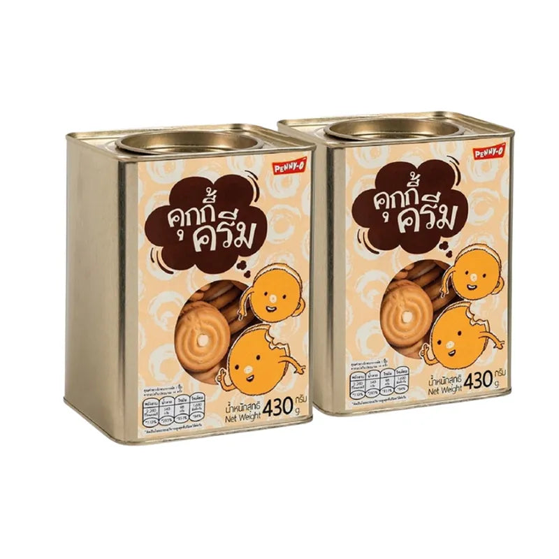 Pennyo Penny-o Cookie Cream-filled Snack 430g x2