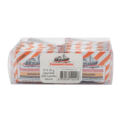 Fishermans Friend Sugar-Free Spicy Mandarin Lozenges x12