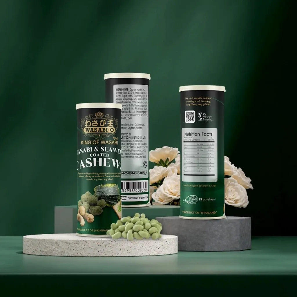 Wasabi-o Wasabi & Seaweed Coated Cashews