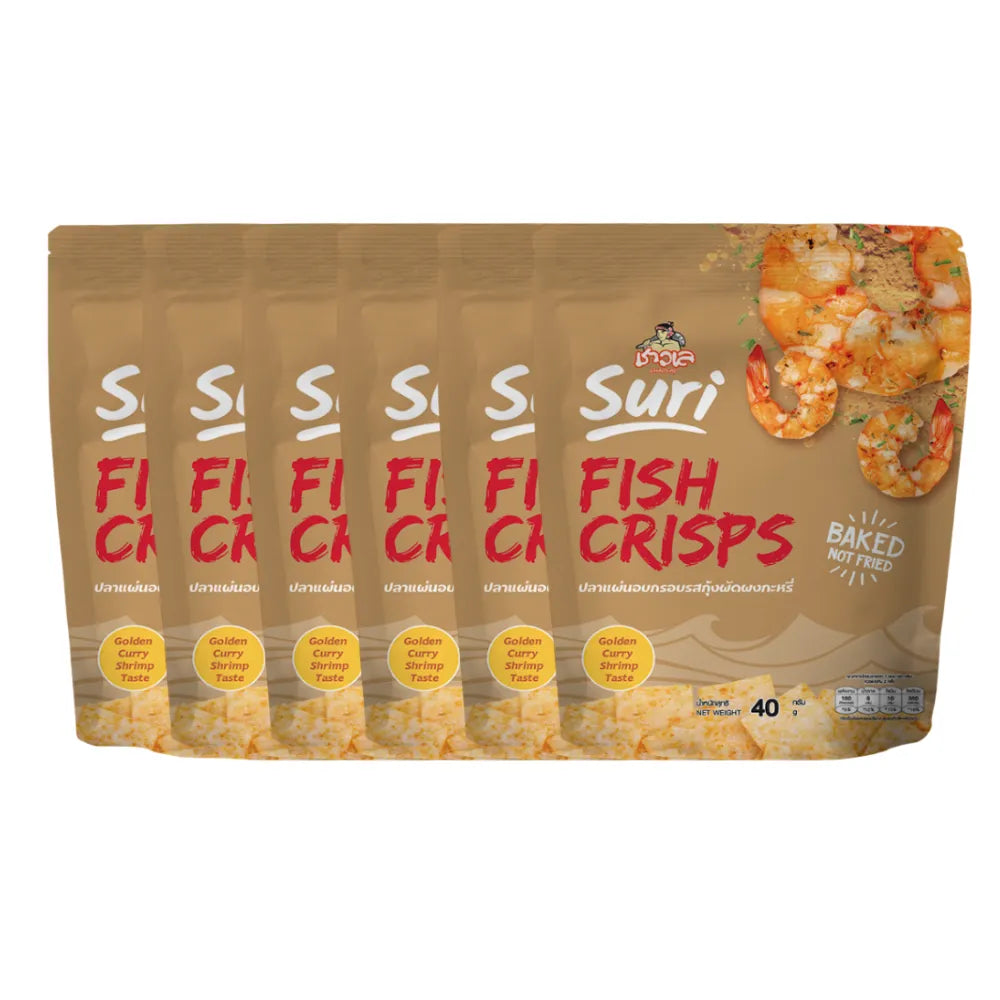 CHAOLAY Fish Crisps (golden Curry Shrimp) 40g x6