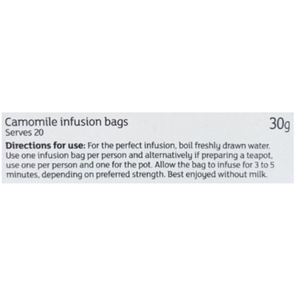 Sainsbury's Camomile Infusion Tea 20 Bags