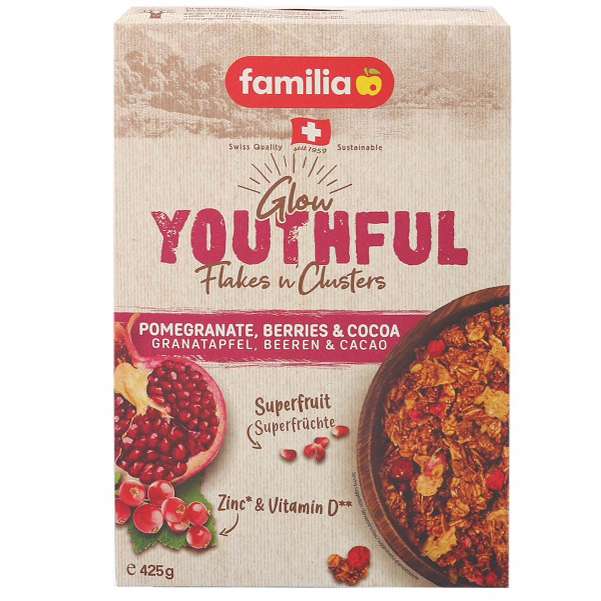 Familia Flakes N'Clusters Pomegranate
