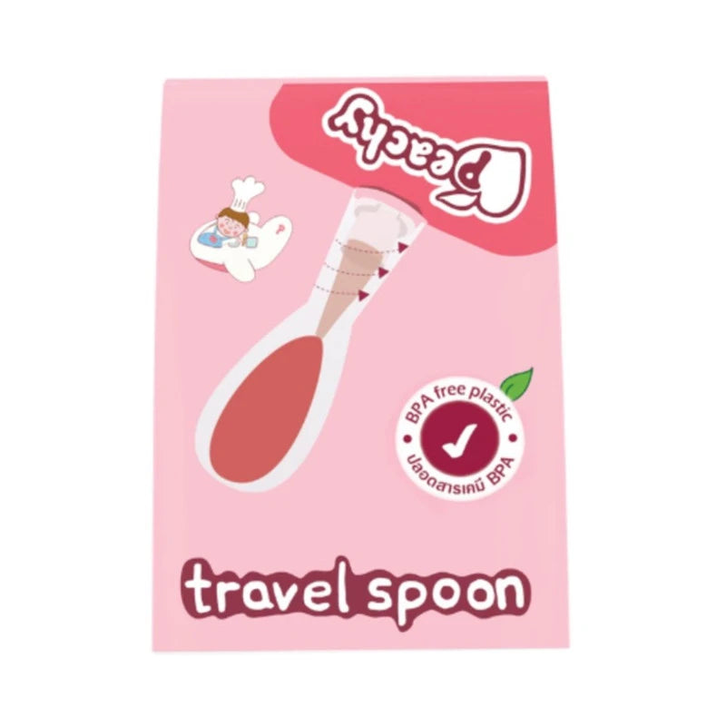 PEACHY Travel Spoon 1 piece, stainless steel utensil with a sleek design, ideal for on-the-go meals and outdoor dining.